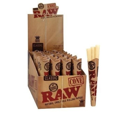 Raw pre-rolled cones 3pk king size 1