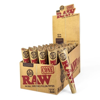 Raw pre-rolled cones 6pk 1¼"