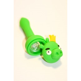 Silicone pipe angry bird pig