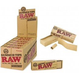 Raw tips gummed & perforated
