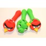 Silicone pipe angry bird red 2