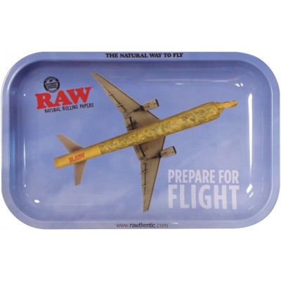 Raw metal rolling tray flying small 1