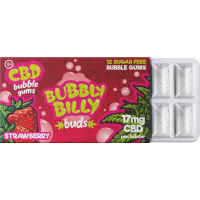 CBD Жевательная резинка Bubbly Billy Buds - Клубника 17мг (12шт)  
