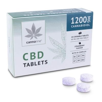 CBD Жевательные таблетки с витаминами B - 1200мг (20шт) 1