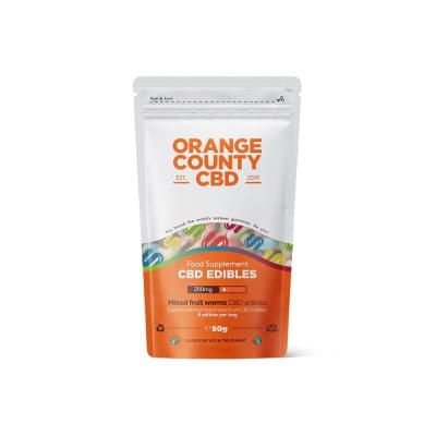 Желейные конфеты червячки Orange Country CBD 200мг (8шт)