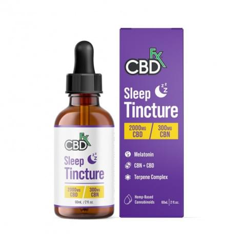 CBD + CBN Oil Melatonin Sleep Tincture 2000mg (60ml)