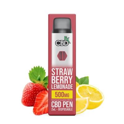 Strawberry Lemonade CBD Vape Pen – 500mg 1