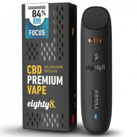CBD Vape Pen Eighty8 - Focus 84% (Full Spectrum Distillate)