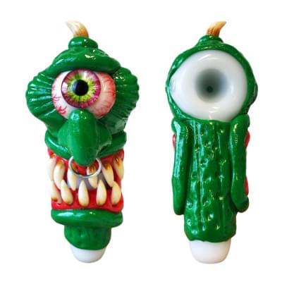 Стеклянная трубка Exhausted Pickle Monster Edition (15cm) 1